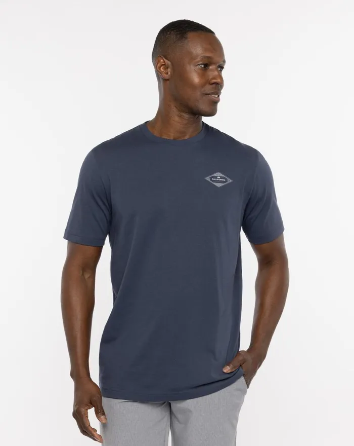 Men Tees TravisMathew NORTH BEACH TEE Blue Nights