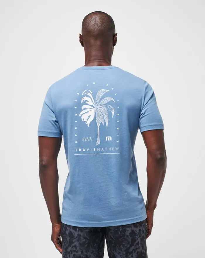 Men Tees TravisMathew PALM GRASS TEE Coronet