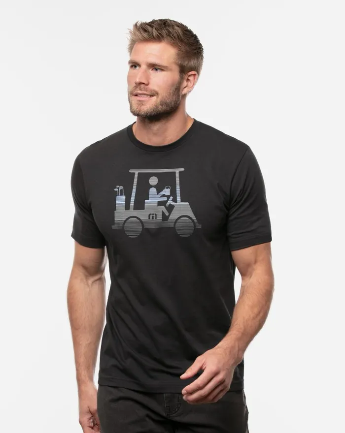 Men Tees TravisMathew RACE YOU TEE Black