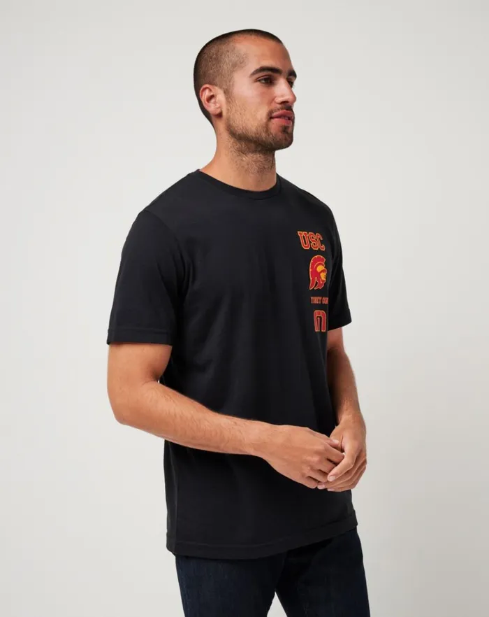 Men Tees TravisMathew USC PLAYOFFS TEE Black Men Tees TravisMathew USC PLAYOFFS TEE Black