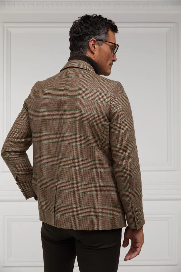 Men The Single Breasted Blazer Clarence Check Forest Holland Cooper Blazers