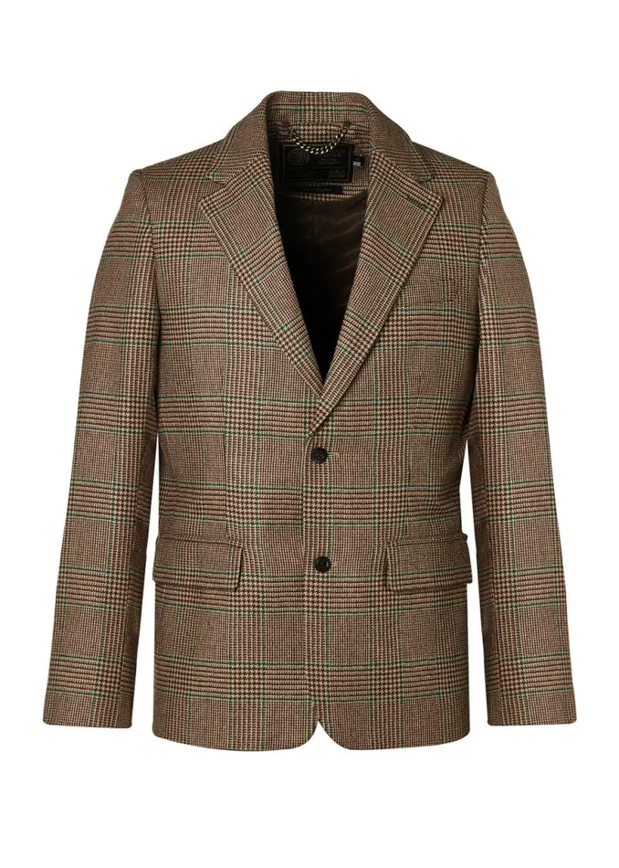 Men The Single Breasted Blazer Clarence Check Forest Holland Cooper Blazers