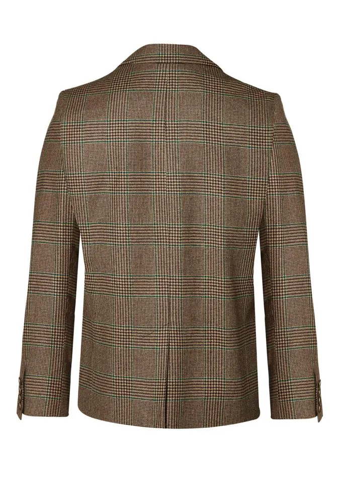 Men The Single Breasted Blazer Clarence Check Forest Holland Cooper Blazers