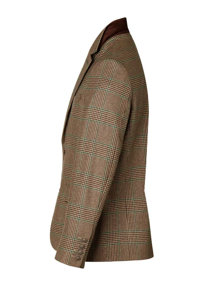 Men The Single Breasted Blazer Clarence Check Forest Holland Cooper Blazers