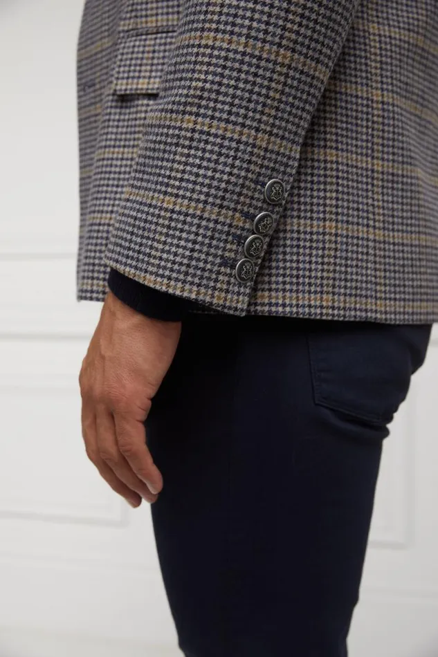 Men The Single Breasted Blazer Prince Of Wales Navy Holland Cooper Blazers Men The Single Breasted Blazer Prince Of Wales Navy Holland Cooper Blazers