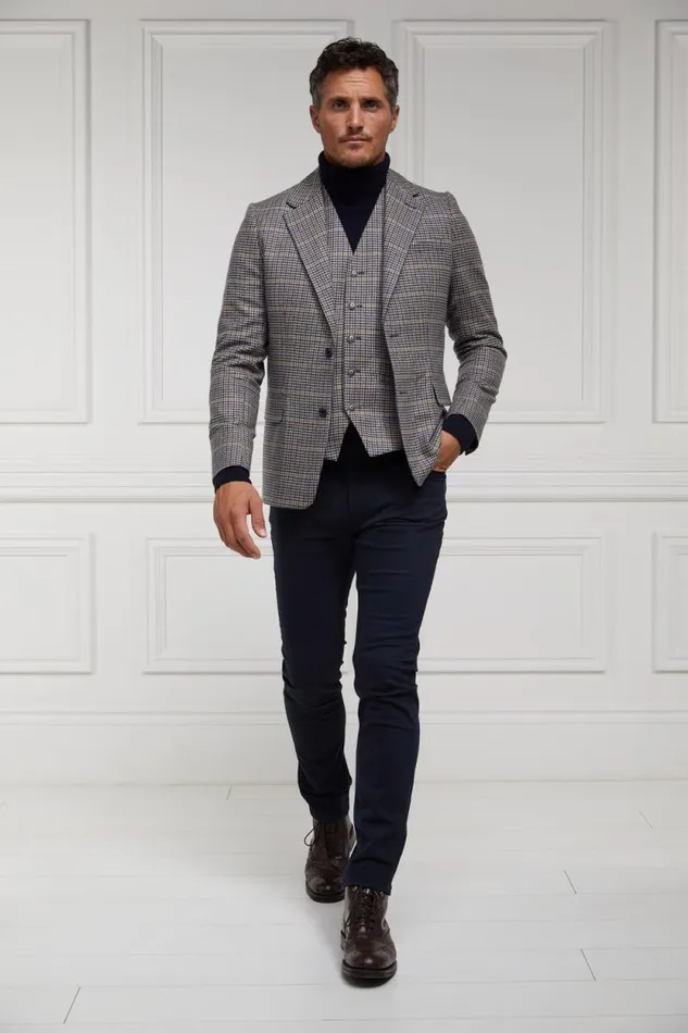 Men The Single Breasted Blazer Prince Of Wales Navy Holland Cooper Blazers Men The Single Breasted Blazer Prince Of Wales Navy Holland Cooper Blazers