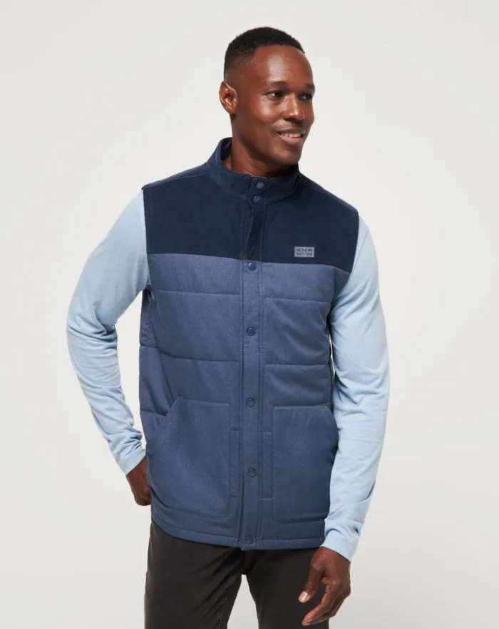 Men Vests TravisMathew BUSINESS CLASS VEST Total Eclipse
