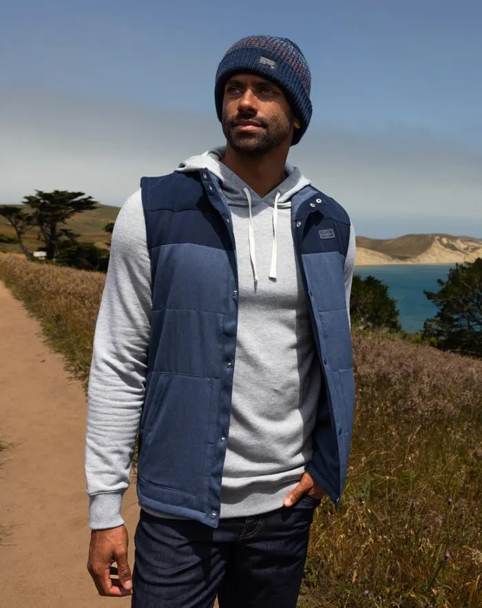 Men Vests TravisMathew BUSINESS CLASS VEST Total Eclipse
