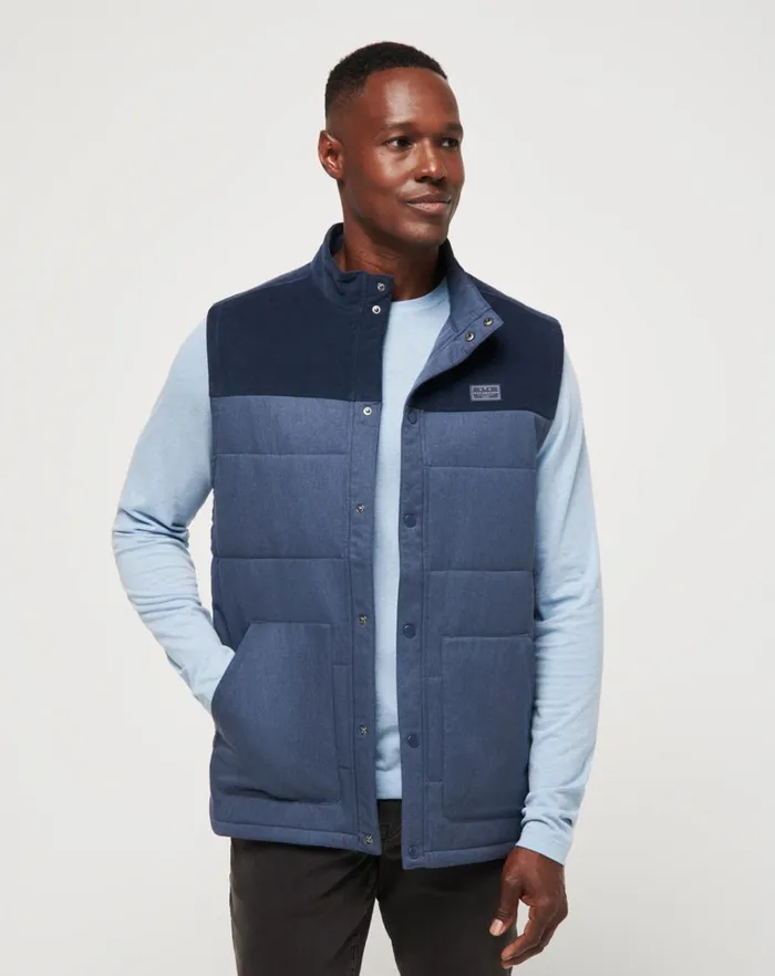 Men Vests TravisMathew BUSINESS CLASS VEST Total Eclipse