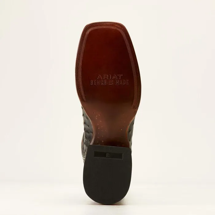 Men Western Boots Ariat Bench Made Bassett Western Boot Black Full Quill Ostrich Men Western Boots Ariat Bench Made Bassett Western Boot Black Full Quill Ostrich