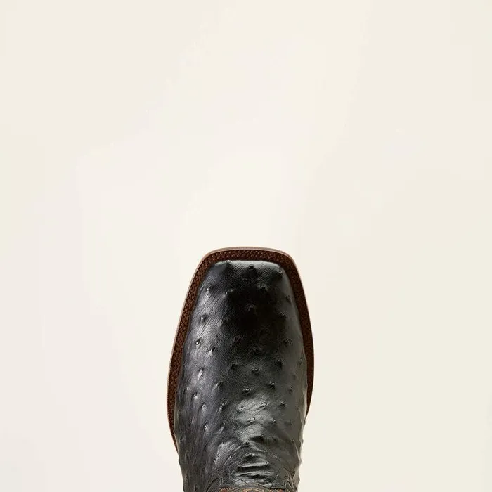 Men Western Boots Ariat Bench Made Bassett Western Boot Black Full Quill Ostrich Men Western Boots Ariat Bench Made Bassett Western Boot Black Full Quill Ostrich