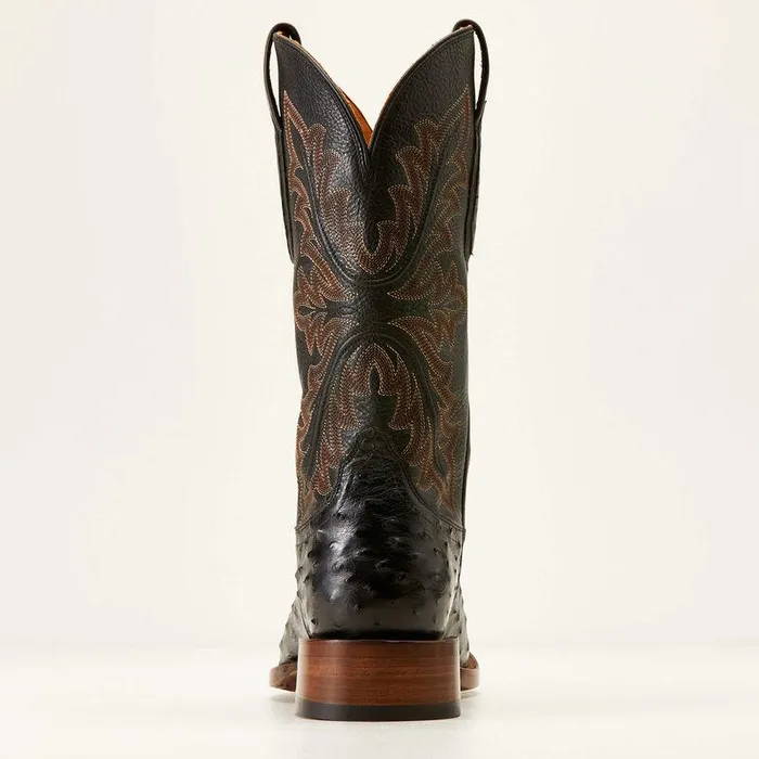 Men Western Boots Ariat Bench Made Bassett Western Boot Black Full Quill Ostrich Men Western Boots Ariat Bench Made Bassett Western Boot Black Full Quill Ostrich