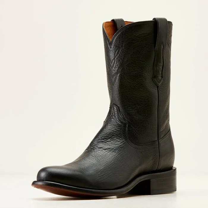 Men Western Boots Ariat Bench Made Clanton Western Boot Cool Black Bison