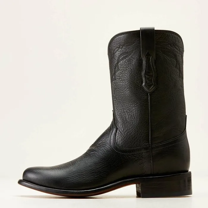 Men Western Boots Ariat Bench Made Clanton Western Boot Cool Black Bison Men Western Boots Ariat Bench Made Clanton Western Boot Cool Black Bison