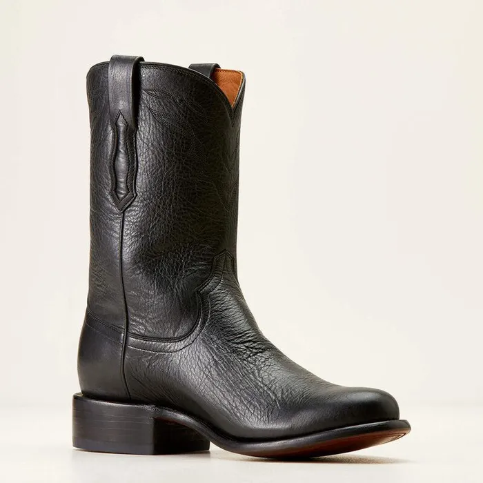 Men Western Boots Ariat Bench Made Clanton Western Boot Cool Black Bison Men Western Boots Ariat Bench Made Clanton Western Boot Cool Black Bison