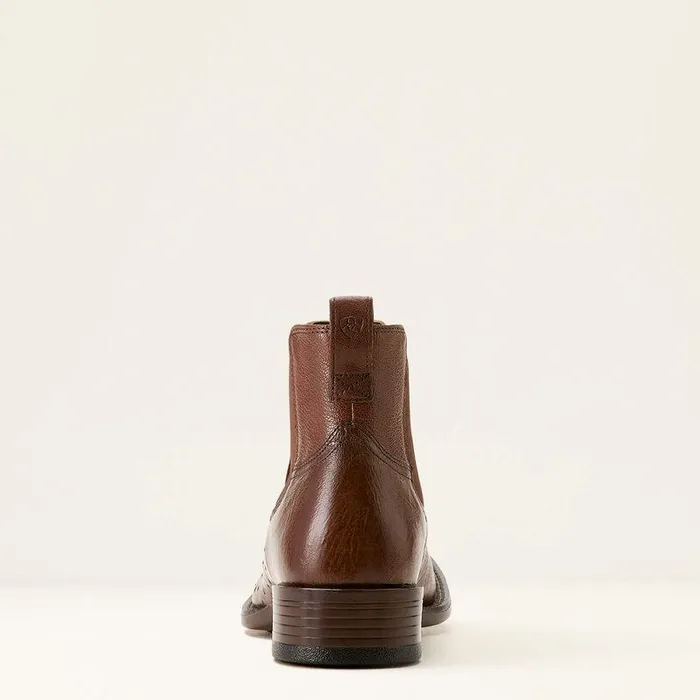 Men Western Boots Ariat Booker Chelsea Wide Square Toe Western Boot Antique Tabac Smooth Quill Ost