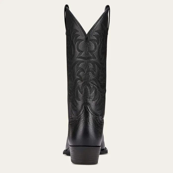 Men Western Boots Ariat Heritage R Toe Western Boot Black Deertan Men Western Boots Ariat Heritage R Toe Western Boot Black Deertan