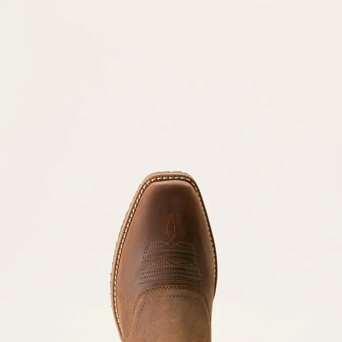 Men Western Boots Ariat Hybrid Roughstock Square Toe Waterproof Cowboy Boot Status Brown Men Western Boots Ariat Hybrid Roughstock Square Toe Waterproof Cowboy Boot Status Brown