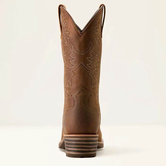 Men Western Boots Ariat Hybrid Roughstock Square Toe Waterproof Cowboy Boot Status Brown Men Western Boots Ariat Hybrid Roughstock Square Toe Waterproof Cowboy Boot Status Brown