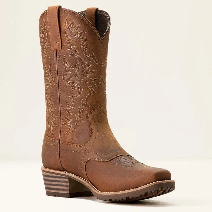 Men Western Boots Ariat Hybrid Roughstock Square Toe Waterproof Cowboy Boot Status Brown Men Western Boots Ariat Hybrid Roughstock Square Toe Waterproof Cowboy Boot Status Brown