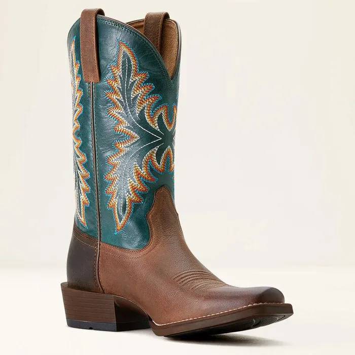 Men Western Boots Ariat Renegade Cowboy Boot Vintage Oakdeep Teal