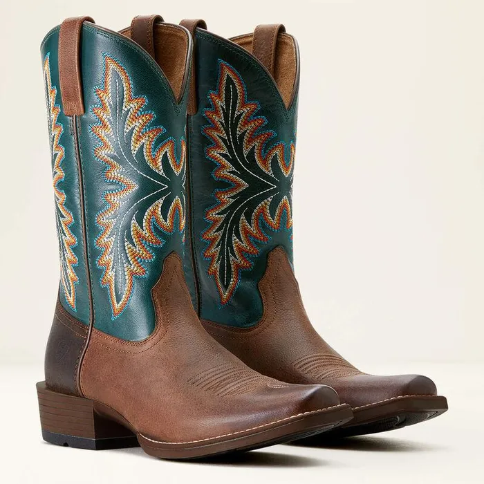 Men Western Boots Ariat Renegade Cowboy Boot Vintage Oakdeep Teal
