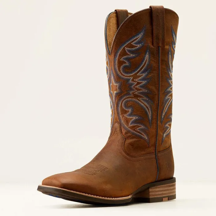 Men Western Boots Ariat Ricochet Cowboy Boot Weathered Chestnut