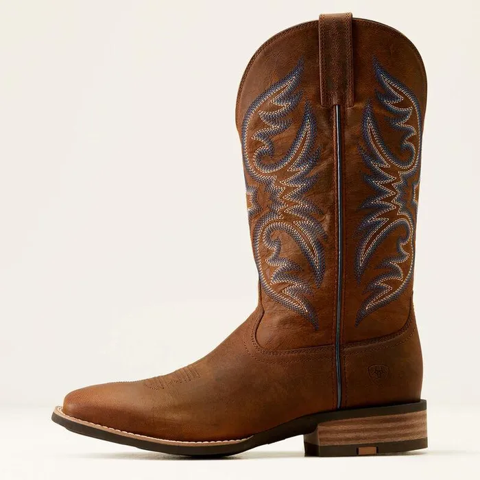 Men Western Boots Ariat Ricochet Cowboy Boot Weathered Chestnut