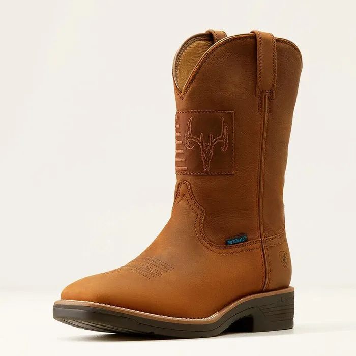 Men Western Boots Ariat Ridgeback Country Waterproof Cowboy Boot Status Brown
