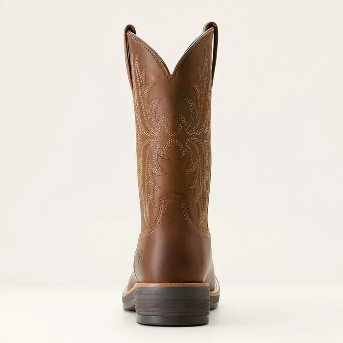Men Western Boots Ariat Ridgeback Round Toe Cowboy Boot Distressed Tan Men Western Boots Ariat Ridgeback Round Toe Cowboy Boot Distressed Tan