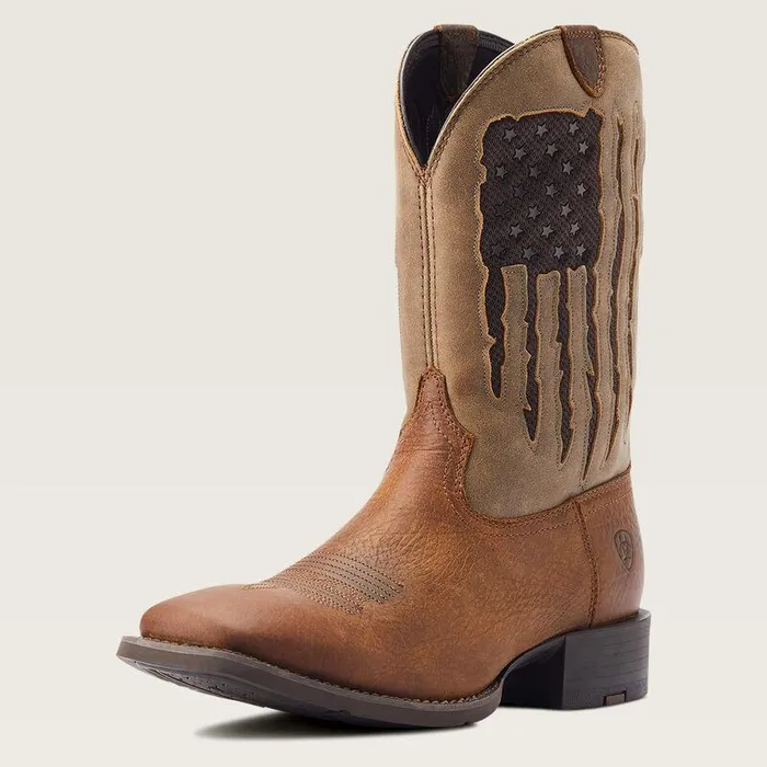 Men Western Boots Ariat Sport My Country VentTEK Western Boot Faithful Brown