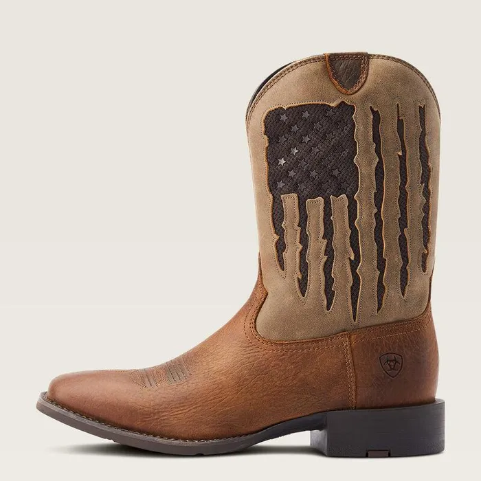 Men Western Boots Ariat Sport My Country VentTEK Western Boot Faithful Brown Men Western Boots Ariat Sport My Country VentTEK Western Boot Faithful Brown