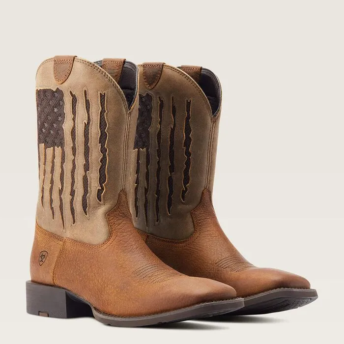 Men Western Boots Ariat Sport My Country VentTEK Western Boot Faithful Brown Men Western Boots Ariat Sport My Country VentTEK Western Boot Faithful Brown