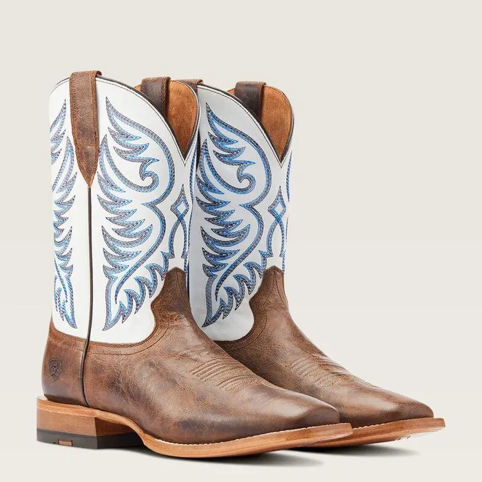 Men Western Boots Ariat Wiley Cowboy Boot Pecan Brown