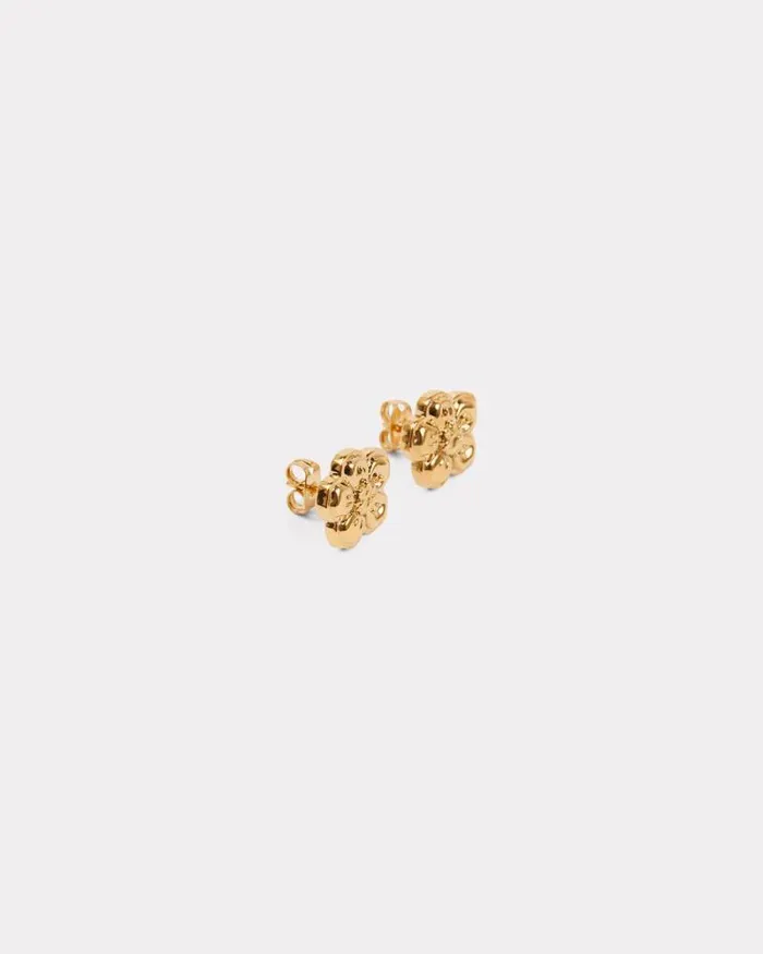 MenWomen 039Boke Flower039 Earrings Gold Kenzo Pins And Jewelry