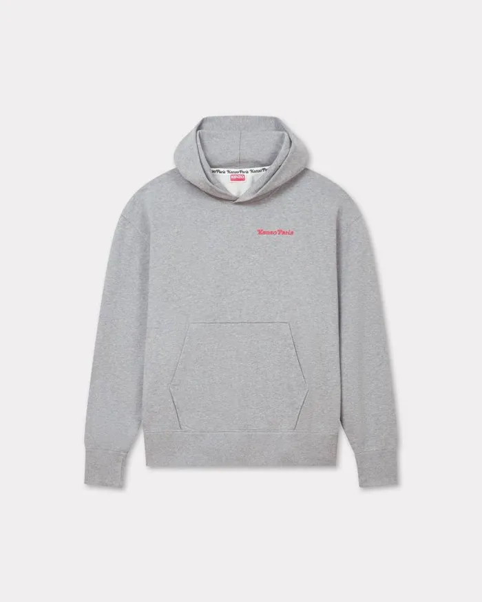 MenWomen 039KENZO VERDY MARKET039 Genderless Oversized Hoodie In Cotton Pearl Grey Kenzo Sweatshirts And Hoodies MenWomen 039KENZO VERDY MARKET039 Genderless Oversized Hoodie In Cotton Pearl Grey Kenzo Sweatshirts And Hoodies