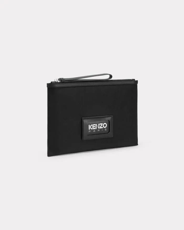 MenWomen 039KENZOGRAPHY039 Large Clutch Black Kenzo Small Leathergoods