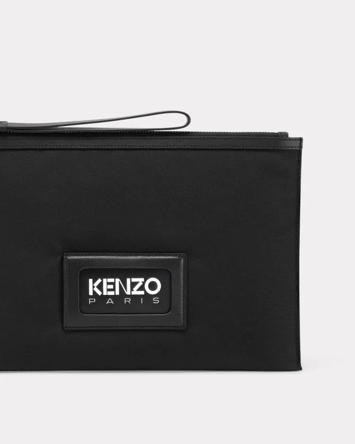 MenWomen 039KENZOGRAPHY039 Large Clutch Black Kenzo Small Leathergoods