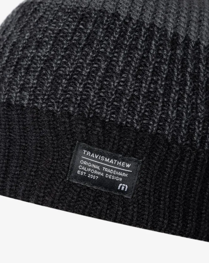 MenWomen Beanies TravisMathew PREVAILING WINDS BEANIE Black