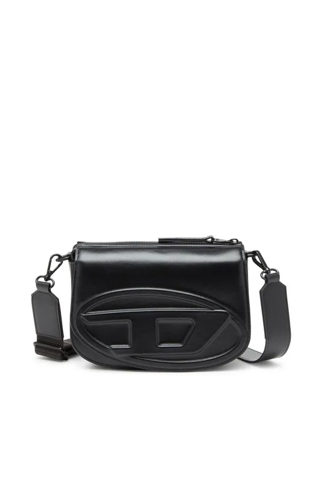MenWomen Diesel Crossbody Bags 1DR CAMERA BAG Black