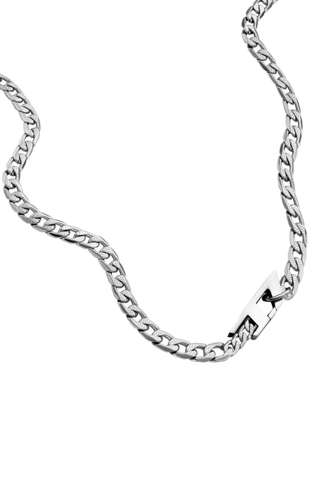 MenWomen Diesel Jewelry DX1497 Silver