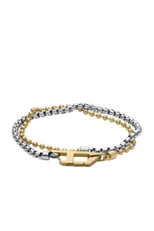 MenWomen Diesel Jewelry DX1570931 JEWEL Silvergold