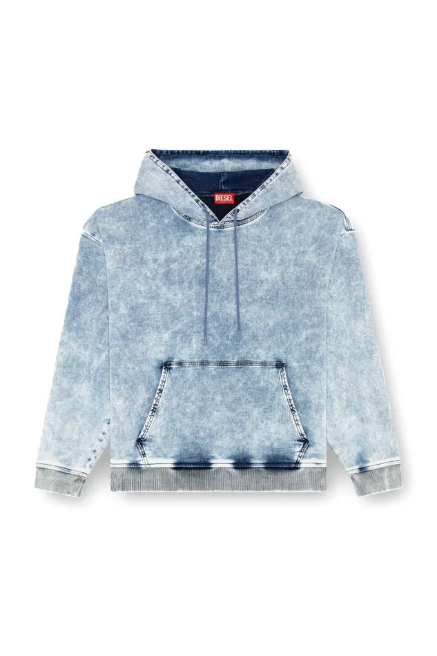 MenWomen Diesel Sweatshirts and Hoodies DUMRIBS2 TRACK Light Blue