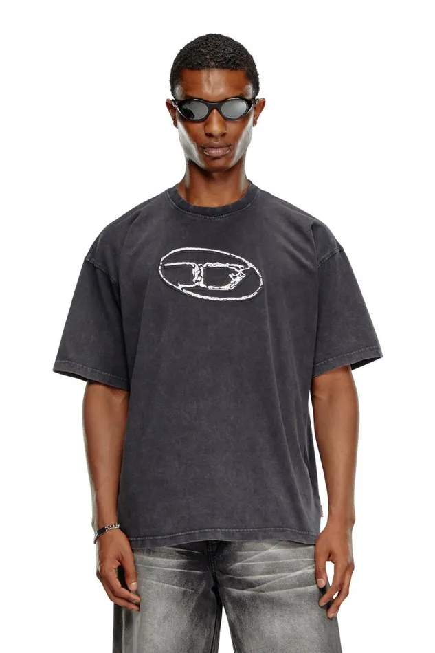 MenWomen Diesel TShirts and Polos TBOXTQ22 Black