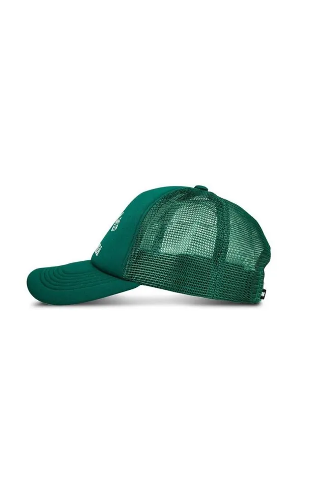 MenWomen Lucky Brand Hats Lucky Collegiate Trucker Hat Dark Green