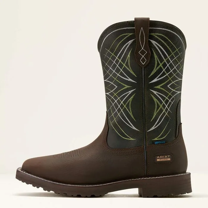Men Work Boots Ariat Activator Waterproof Work Boot Dark Browngreen Men Work Boots Ariat Activator Waterproof Work Boot Dark Browngreen