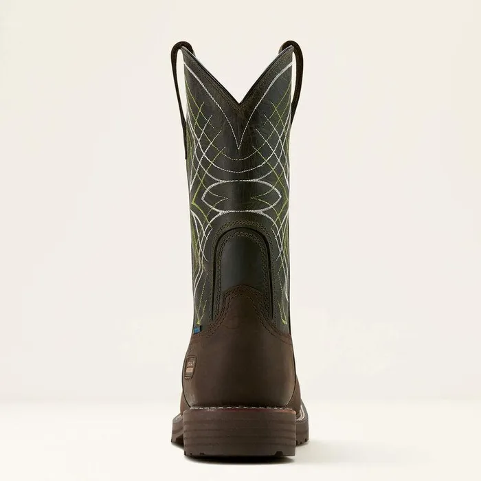 Men Work Boots Ariat Activator Waterproof Work Boot Dark Browngreen Men Work Boots Ariat Activator Waterproof Work Boot Dark Browngreen