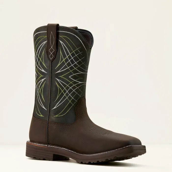 Men Work Boots Ariat Activator Waterproof Work Boot Dark Browngreen Men Work Boots Ariat Activator Waterproof Work Boot Dark Browngreen