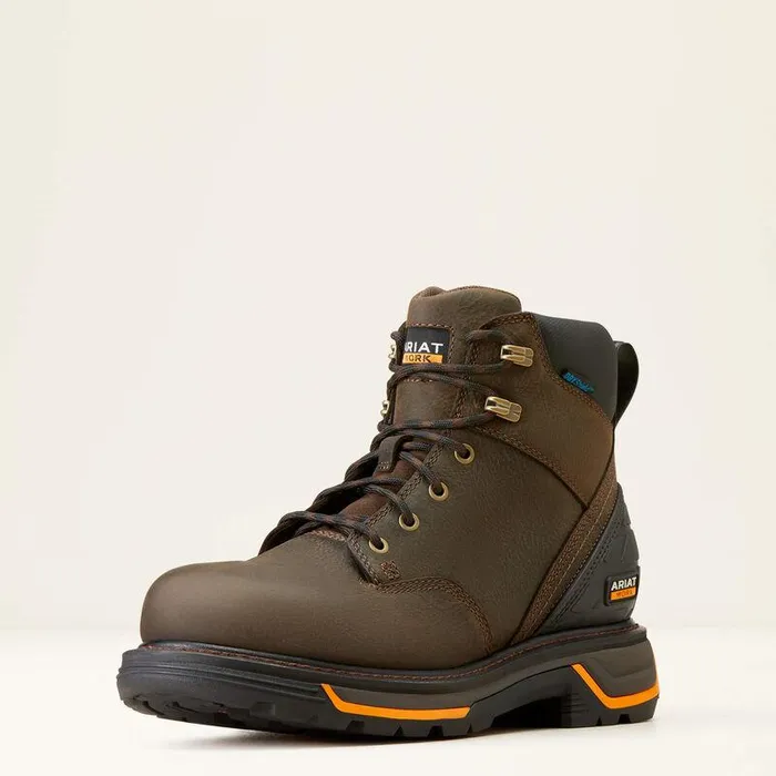 Men Work Boots Ariat Big Rig 6quot Waterproof Work Boot Iron Coffee