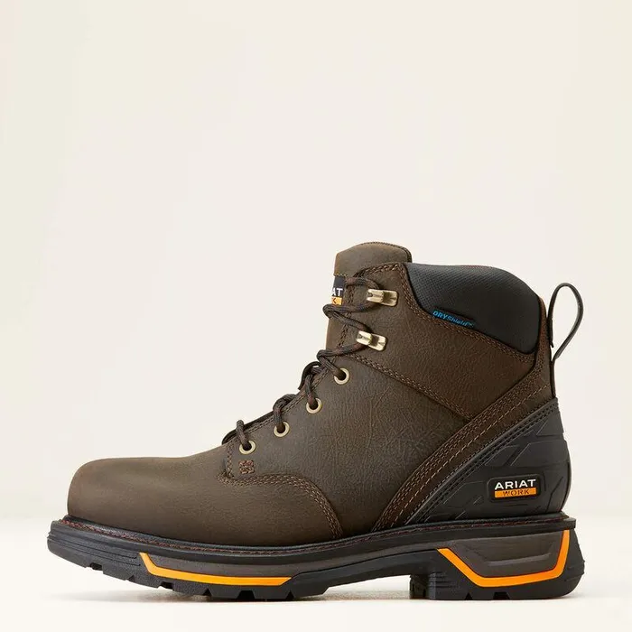 Men Work Boots Ariat Big Rig 6quot Waterproof Work Boot Iron Coffee